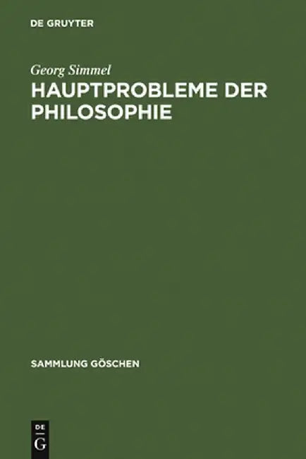 Buy Hauptprobleme Der Philosophie (English, Georg Simmel) — BookShops.in