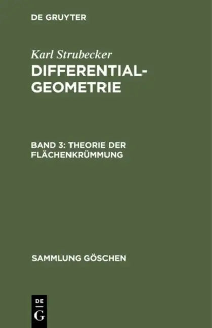 Buy Theorie Der Flächenkrümmung (English, Karl Strubecker) — BookShops.in