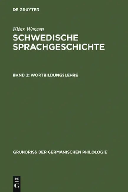 Buy Wortbildungslehre (English, Suzanne Öhmann | Elias Wessen) — BookShops.in