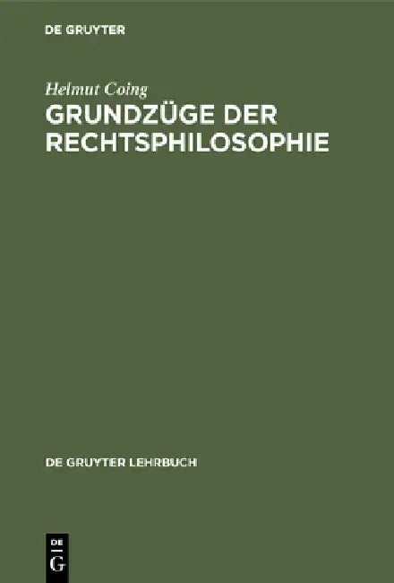 Grundzüge der Rechtsphilosophie (English, Helmut Coing)