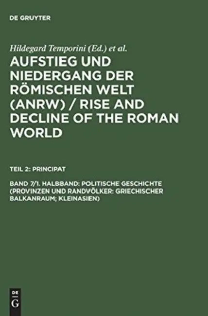 Buy Politische Geschichte (Provinzen Und Randvolker (English, Hildegard Temporini) — BookShops.in