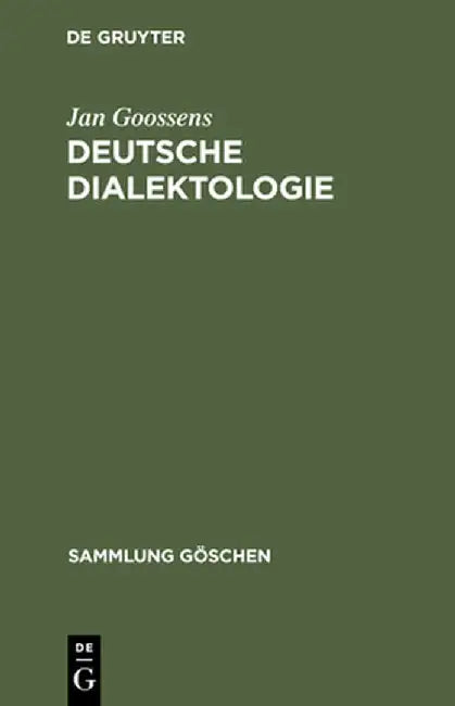 Buy Deutsche Dialektologie (English, Jan Goossens) — BookShops.in