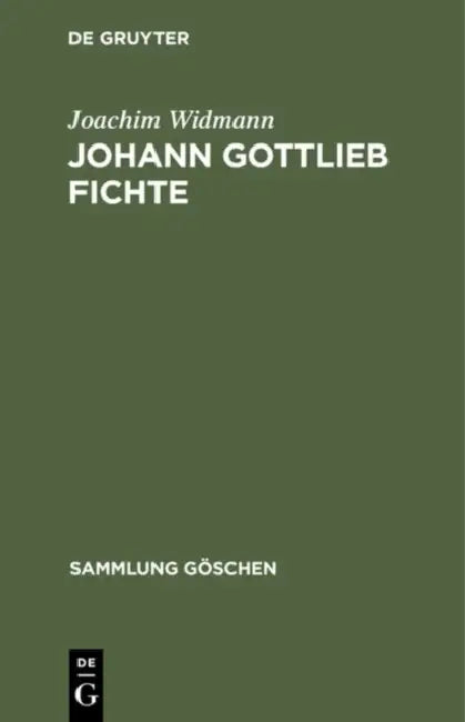 Buy Johann Gottlieb Fichte (English, Joachim Widmann) — BookShops.in
