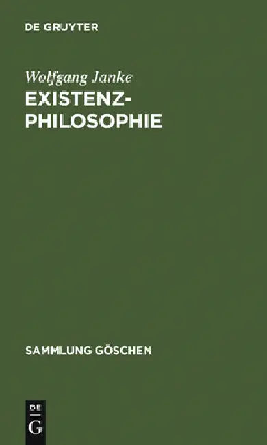 Buy Existenzphilosophie (English, Wolfgang Janke) — BookShops.in