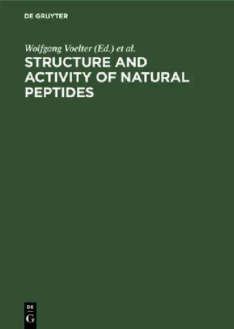 Buy Structure and Activity of Natural Peptides (English, Wolfgang Voelter | Günther Weitzel) — BookShops.in