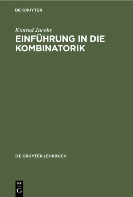 Buy Einführung in Die Kombinatorik (English, Konrad Jacobs) — BookShops.in