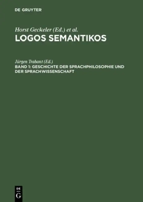 Buy Geschichte Der Sprachphilosophie Und Der Sprachwissenschaft (English, Jürgen Trabant) — BookShops.in