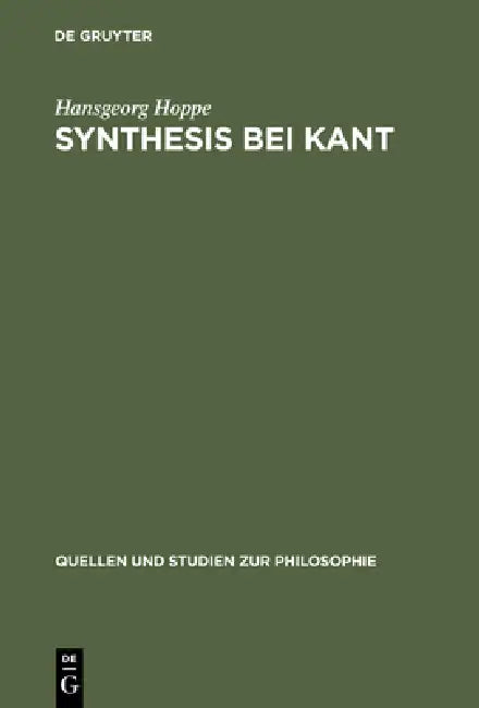 Buy Synthesis Bei Kant (English, Hansgeorg Hoppe) — BookShops.in