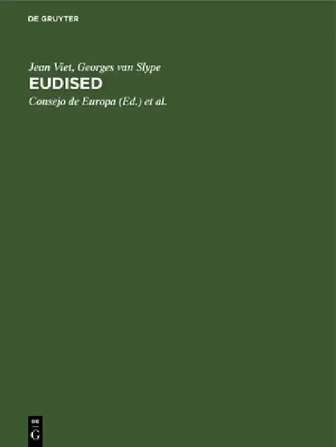 Buy Eudised (English, Jean Viet | Georges Van Slype | Consejo de Europa) — BookShops.in