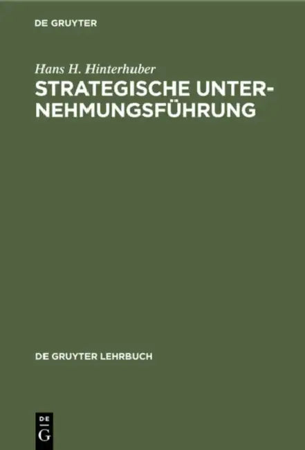 Strategische Unternehmungsführung (English, Hans H. Hinterhuber)