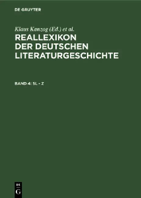 Buy Sl - Z (English, Klaus Kanzog | Achim Masser) — BookShops.in