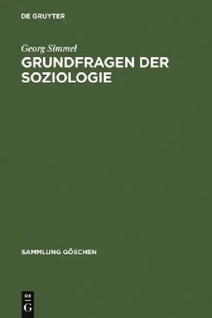 Buy Grundfragen Der Soziologie (English, Georg Simmel) — BookShops.in