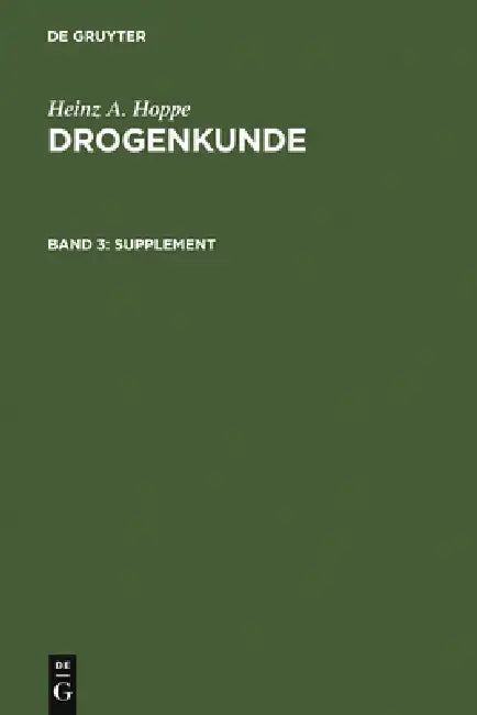 Buy Supplement (English, Heinz a. Hoppe) — BookShops.in