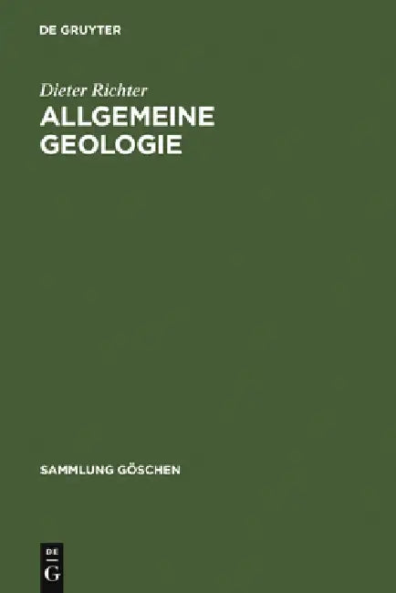 Buy Allgemeine Geologie (English, Dieter Richter) — BookShops.in