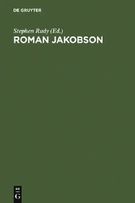 Buy Roman Jakobson (English, Stephen Rudy) — BookShops.in
