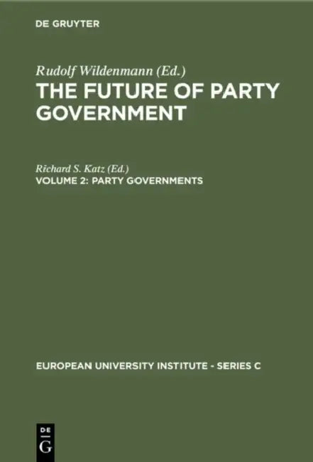 Buy Party Governments (English, Richard S. Katz) — BookShops.in