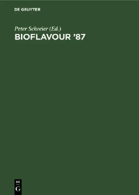 Buy Bioflavour '87 (English, Peter Schreier) — BookShops.in