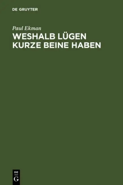 Buy Weshalb Lügen kurze Beine haben (English, Paul Ekman | Ska Wiltschek) — BookShops.in