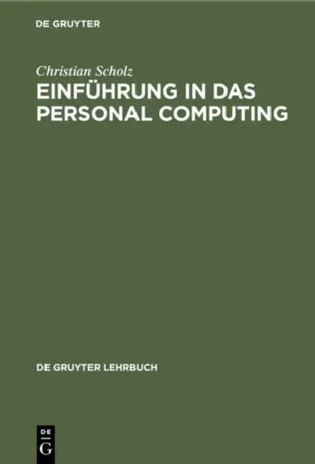 Buy Einführung in das Personal Computing (English, Christian Scholz) — BookShops.in