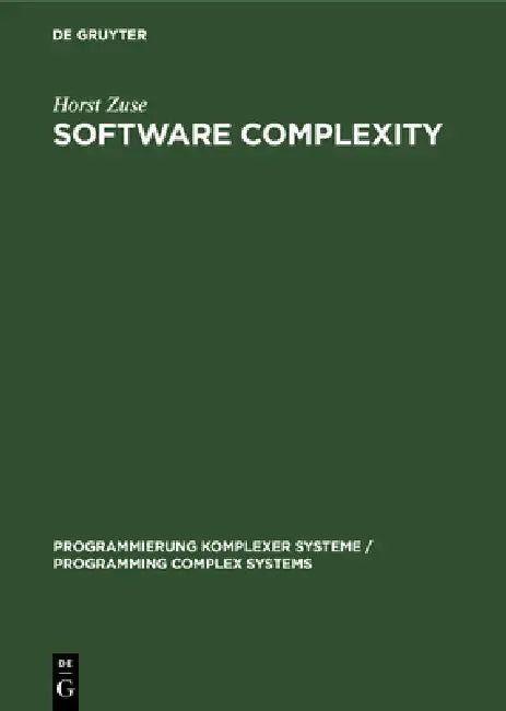Buy Software Complexity (English, Horst Zuse) — BookShops.in