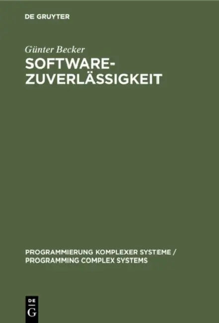 Buy Softwarezuverlässigkeit (English, Günter Becker | L. Camarinopulos) — BookShops.in
