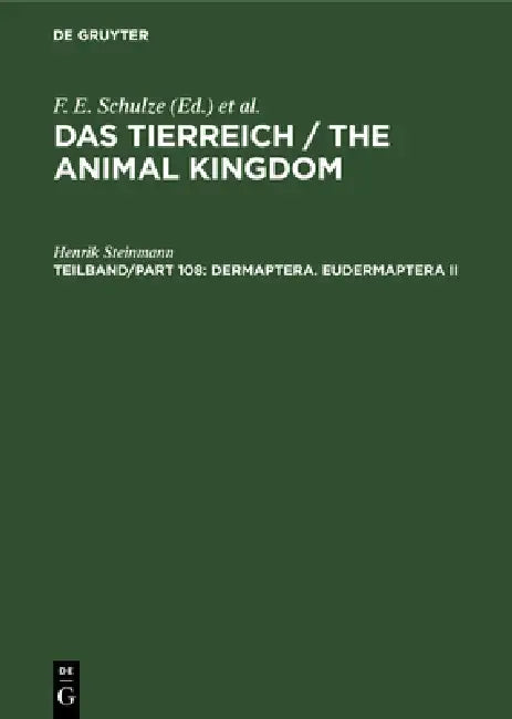Buy Dermaptera. Eudermaptera II (English, Henrik Steinmann) — BookShops.in