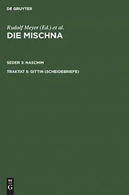 Buy Gittin (Scheidebriefe) (English, Dietrich Correns) — BookShops.in