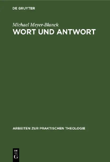 Buy Wort und Antwort (English, Michael Meyer-Blanck) — BookShops.in