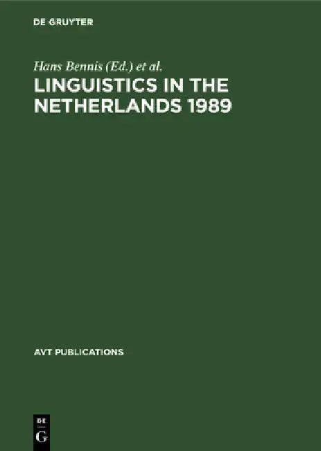 Buy Linguistics in the Netherlands 1989 (English, Hans Bennis | Ans Van Kemenade) — BookShops.in