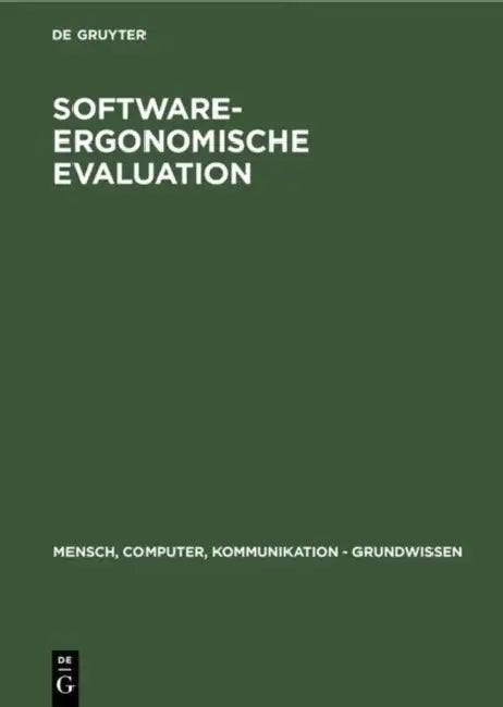 Buy Software-ergonomische Evaluation (English, No Contributor) — BookShops.in