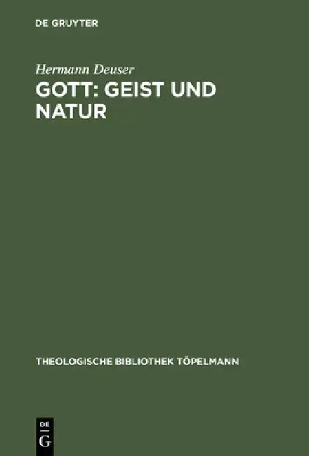 Buy Gott: Geist und Natur (English, Hermann Deuser) — BookShops.in