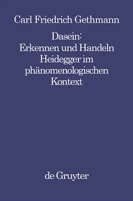 Buy Dasein (English, Carl Friedrich Gethmann) — BookShops.in