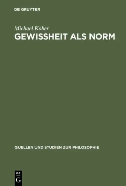 Buy Gewissheit ALS Norm (English, Michael Kober) — BookShops.in