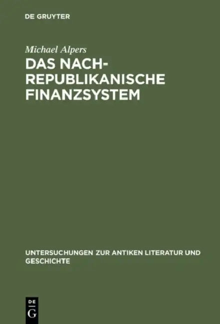 Buy Das Nachrepublikanische Finanzsystem (English, Michael Alpers) — BookShops.in