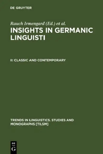 Buy Classic and Contemporary: 94 (Trends in Linguistics. Studies and Monographs) by Irmengard Rauch and Gerald F. Carr | De Gruyter Mouton | English | Paperback | Reprint 2011 — BookShops.in