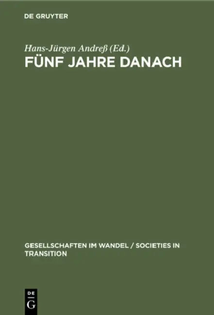 Buy Fünf Jahre Danach (English, Hans-Jürgen Andreß) — BookShops.in