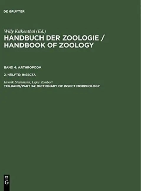 Buy Dictionary of Insect Morphology (English, Henrik Steinmann | Lajos Zombori) — BookShops.in