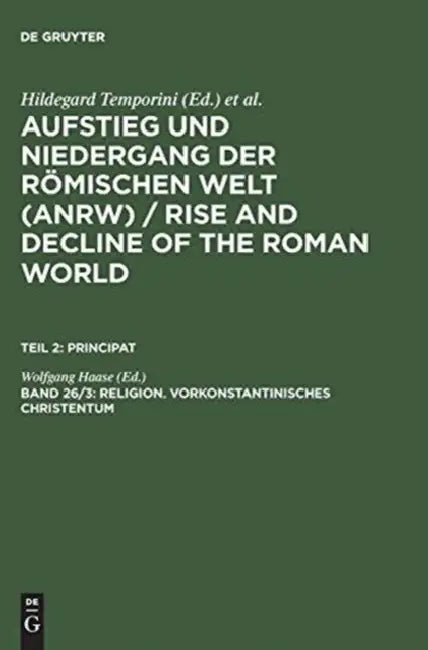 Buy Religion (Vorkonstantinisches Christentum (English, Wolfgang Haase) — BookShops.in