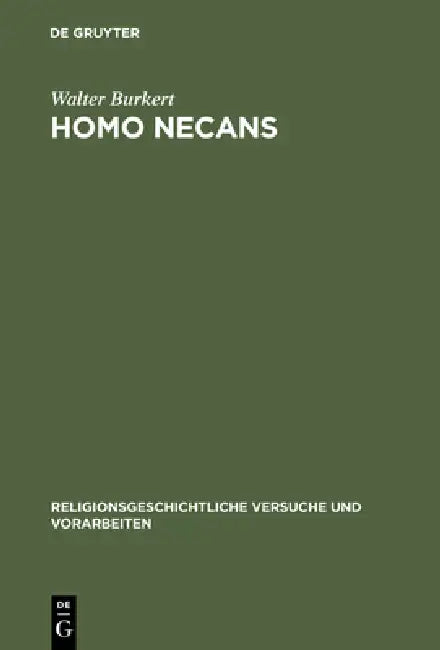Buy Homo Necans (English, Walter Burkert) — BookShops.in