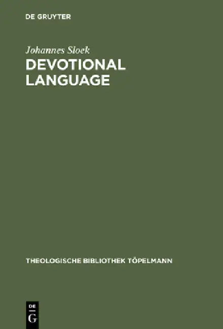 Buy Devotional Language (English, Johannes Sloek | Henrik Mossin) — BookShops.in