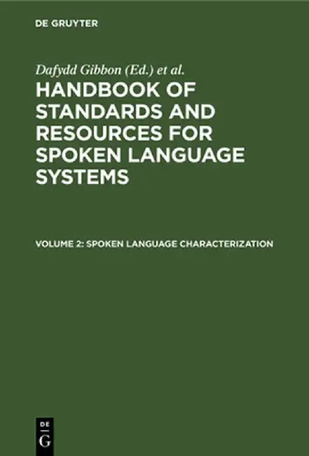 Buy Spoken Language Characterization (English, No Contributor) — BookShops.in