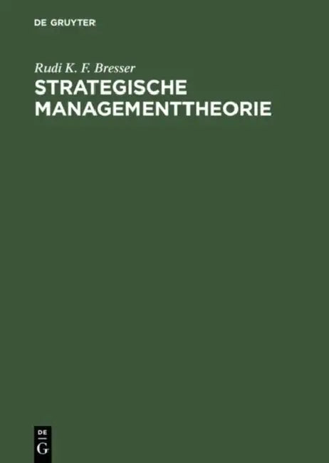 Buy Strategische Managementtheorie (English, Rudi K. F. Bresser) — BookShops.in