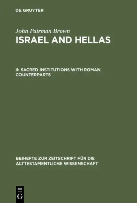 Buy Sacred Institutions with Roman Counterparts (English, John Pairman Brown) — BookShops.in