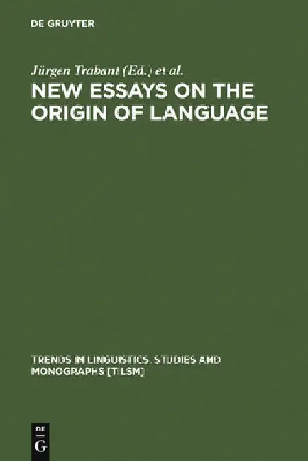 Buy New Essays on the Origins of Language (English, Jürgen Trabant) — BookShops.in