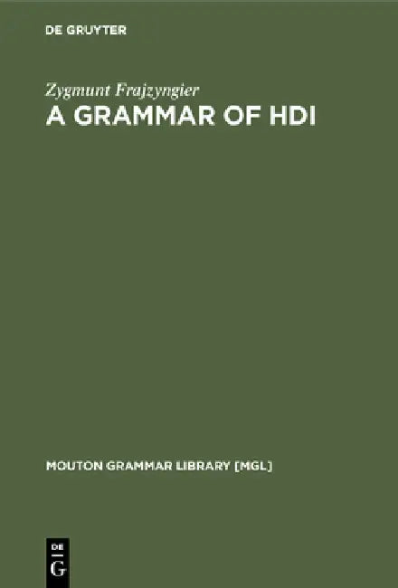 Buy A Grammar of Hdi (English, Zygmunt Frajzyngier) — BookShops.in