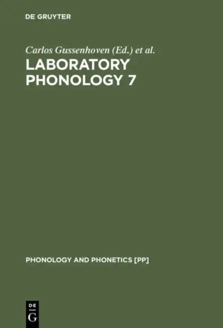 Buy Laboratory Phonology 7 (English, Carlos Gussenhoven | Natasha Warner) — BookShops.in