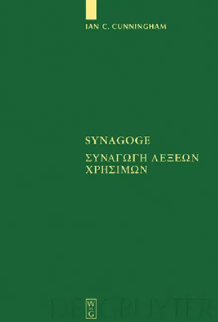 Buy Synagoge (English, Ian C. Cunningham) — BookShops.in
