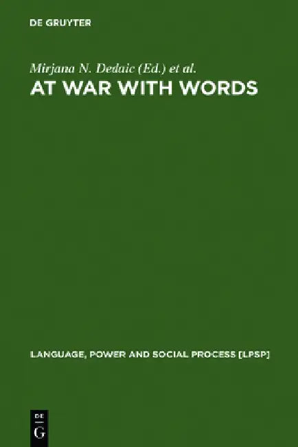 Buy At War with Words (English, Mirjana N. Dedaic) — BookShops.in