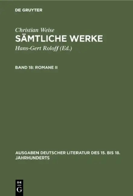 Buy Romane II (English, Christian Weise | Hans-Gert Roloff | Gerd-Hermann Susen) — BookShops.in