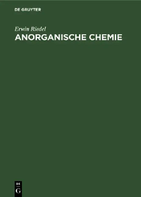 Buy Anorganische Chemie (English, Erwin Riedel) — BookShops.in